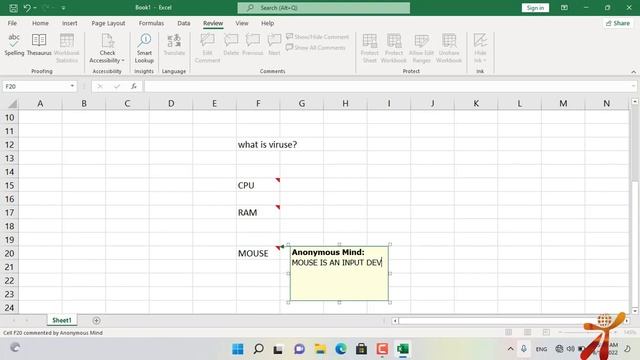 Ms Excel Review Ribbon | Microsoft Excel | IT Park Online смотреть онлайн