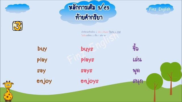 เติม s หรือ es ท้ายกริยา ใน Present Simple Tense ง่ายจัง смотреть онлайн