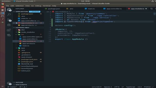 04 - DB connection with PostgreSQL & securing credentials with .env files ~ Nest.js смотреть онлайн