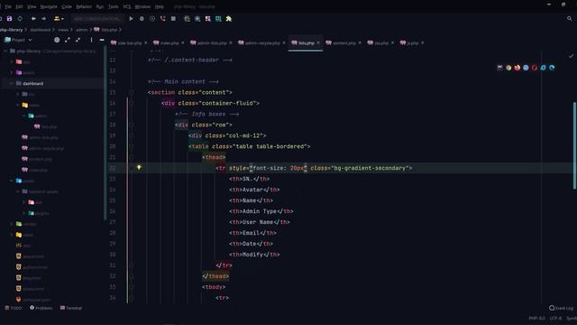 #21. PHP library management - admins table maintain смотреть онлайн