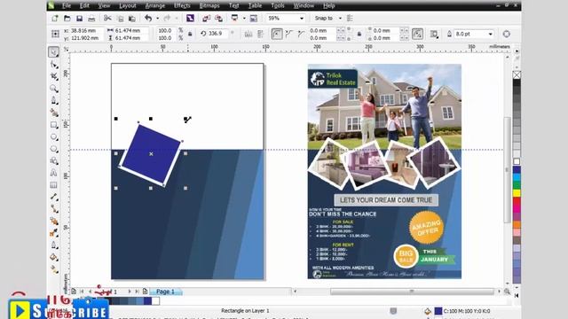 Pamphlet Design in Tamil | Corel Draw X6 смотреть онлайн