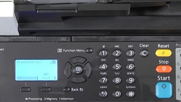 Kyocera M2540dw Power On and Wireless Installation