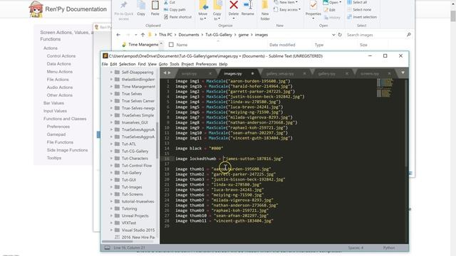 Renpy Tutorial: Image/CG Gallery Pt 1 смотреть онлайн