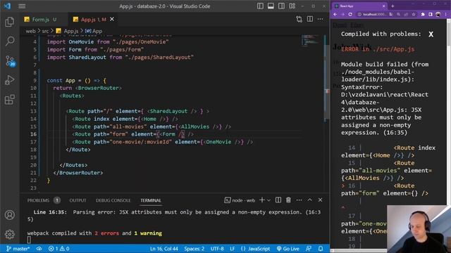 41. React 3 - Databáze firebase 2 - příprava na formulář смотреть онлайн
