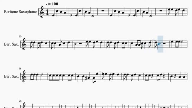 SUPER EASY Baritone Sax Sheet Music: How to play Friends by Marshmello and Anne Marie смотреть онлайн