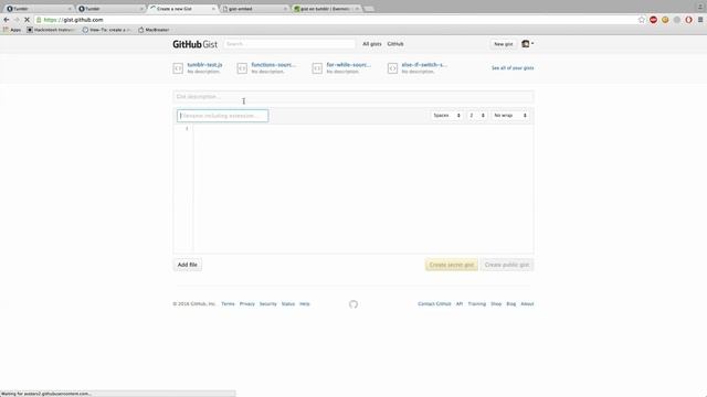 Подсветка синтаксиса в блоках кода на Tumblr при помощи Gist (GitHub)