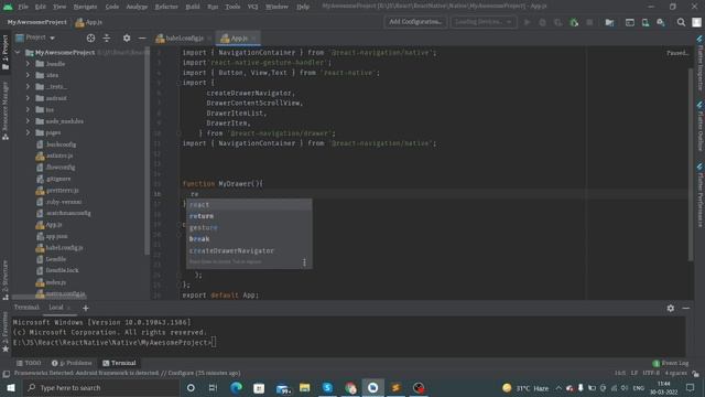 React Native Drawer смотреть онлайн