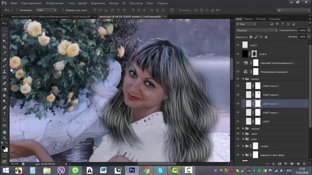 Делаем ангела в Фотошоп. Speed-art с озвучкой смотреть онлайн