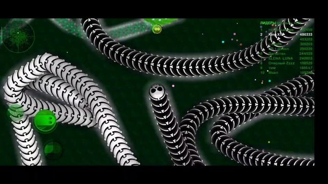 Wormax.io Набрал 1.000000 Массы в центре карты! Обновление игры Wormax.io;)