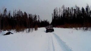 Вездеход Странник. Движение по снегу.