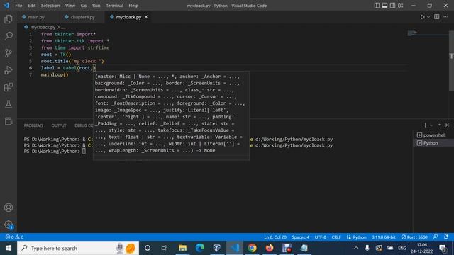 Chapter 5: Digital Clock Using Python Tkinter смотреть онлайн