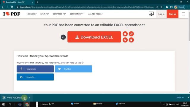 cara cepat convert/merubah file pdf menjadi excel di aplikasi arkas dana bos 2022‼️ смотреть онлайн