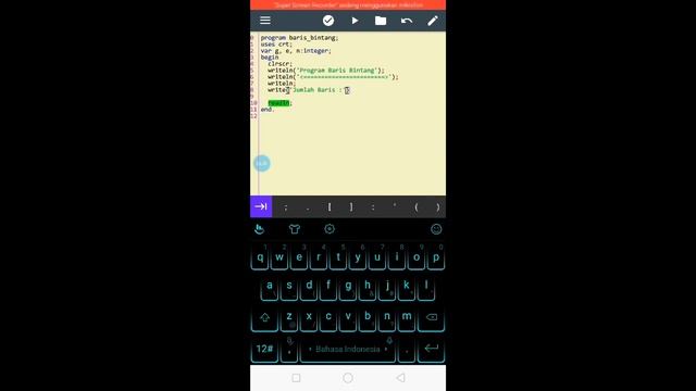 Membuat baris segitiga di android menggunakan Pascal N-IDE смотреть онлайн