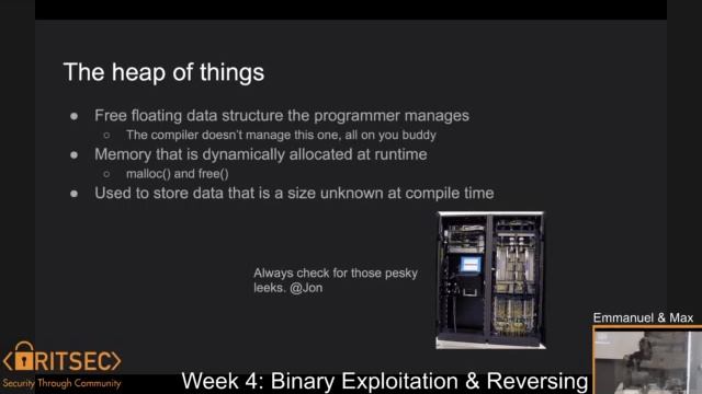 Week 4 Education Binary Exploitation and Reversing смотреть онлайн