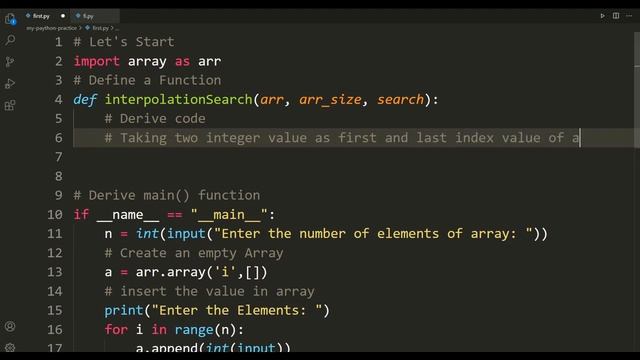 Interpolation Search | Interpolation Search with Python | Searching Algorithm смотреть онлайн