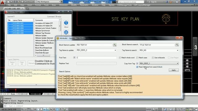 Update Ttitle block Attribute in AutoCAD using Layout Manager смотреть онлайн