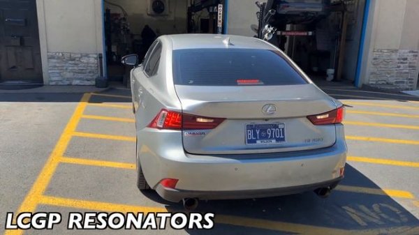 Lexus IS 250 2.5L V6: STRAIGHT PIPE Vs LCGP RESONATORS!