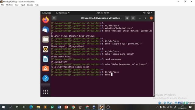 Belajar Membuat Bash Script Linux Via Terminal смотреть онлайн