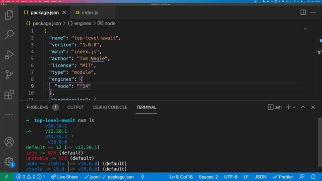 Top-level await in Node.js 14 смотреть онлайн