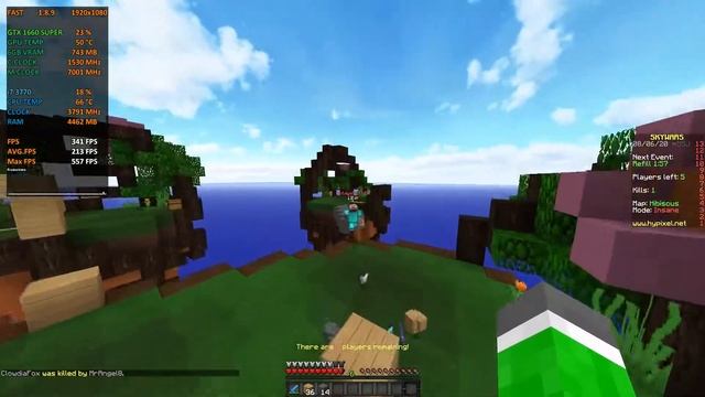 Minecraft 1.16.1 - FPS Test I7 3770 & GTX 1660 SUPER Optifine & Shaders