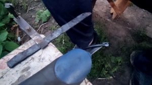 Манси нож, изготовление. или как выковать нож  (часть 1)