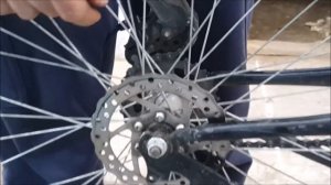 Как выровнять ротор велосипеда.