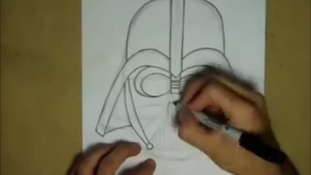 как нарисовать дарта вейдера смотреть онлайн