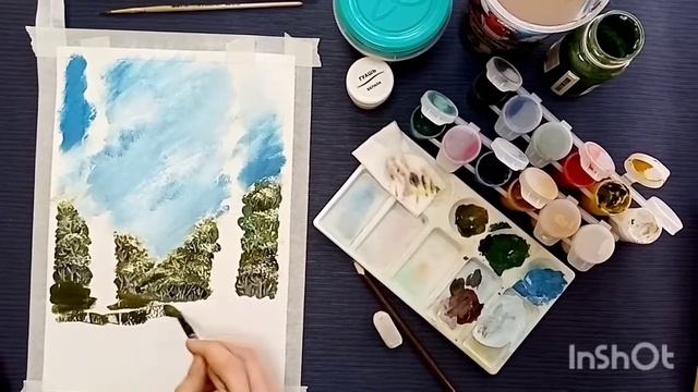 Мастер -класс по теме : "Мы рисуем лето-Берёзки" смотреть онлайн