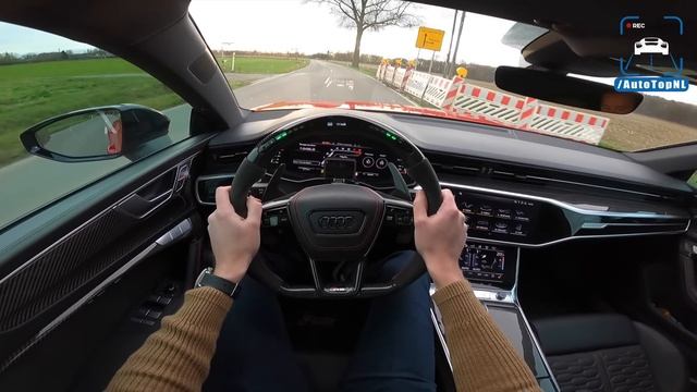 2021 AUDI RS7 C8 *SUPER LOUD* MILLTEK POV Test Drive By AutoTopNL