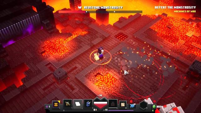 Minecraft Dungeons unique gear only (ep 6) completing fiery forge and more unique`s смотреть онлайн