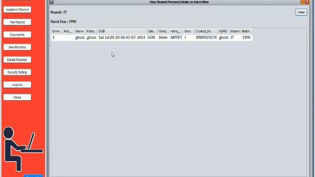 Student Data Management Project Using Java Swing and SQL смотреть онлайн