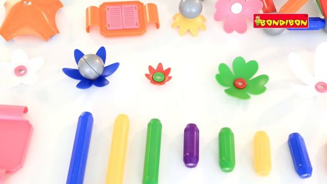 Магнитные конструкторы BONDIBON SmartMax ЦВЕТЫ