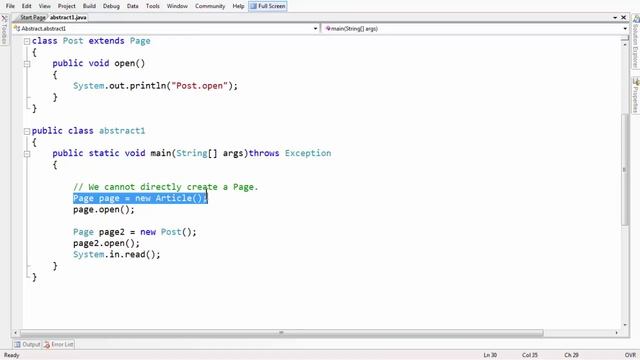 1.abstract class in java смотреть онлайн