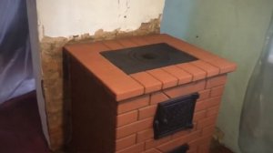 Топка для печи из кирпича.