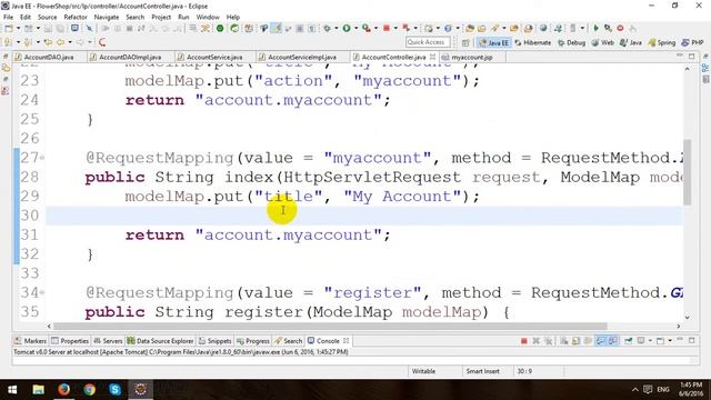 Building An ECommerce Store Using Spring MVC Framework - Part 10 - Account Login смотреть онлайн