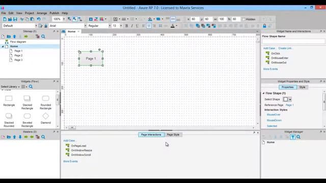 004 - Flow Diagrams and Selection Modes in axure rp смотреть онлайн