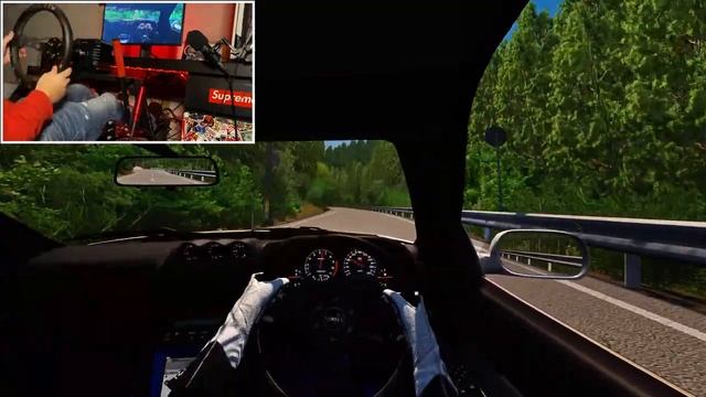 Drifting R34 On A Tight Touge (4k) - Assetto Corsa (w 900° Fanatec CSL DD) смотреть онлайн