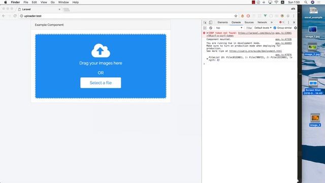 Image Uploader Component with Vue.JS & Laravel - E02 (Drag & Drop) смотреть онлайн