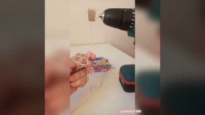 Как быстро намотать ниточки на бобинки, лайфхак с шуроповертом