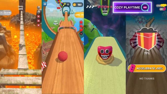 Rollance vs Fast Ball Jump vs Action Balls vs Going Balls - Android, IOS gameplay смотреть онлайн