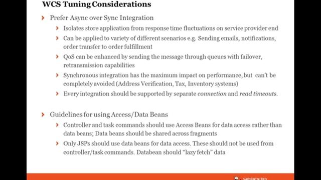 WCS Performance -- Profiling Techniques and Tuning Considerations.WMV смотреть онлайн
