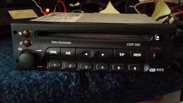 Delco CDR 500 code original. one way. simply to find the code.