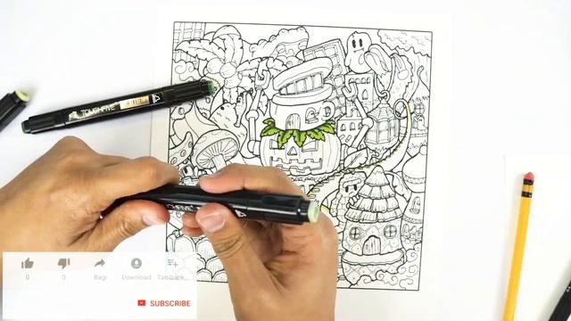 How to Draw Doodle Like an Architect #06 || MK-Doodle Art || смотреть онлайн