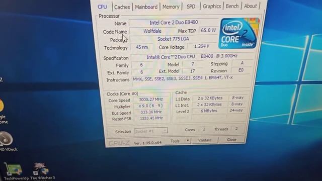 проверка платы GA-945GCM-S2C e8400 смотреть онлайн