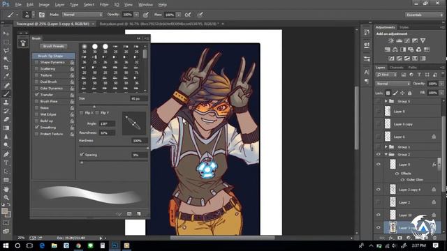 Speed paint/coloring [ TRACER - OVERWATCH ] by INDIANA ZORDAN смотреть онлайн