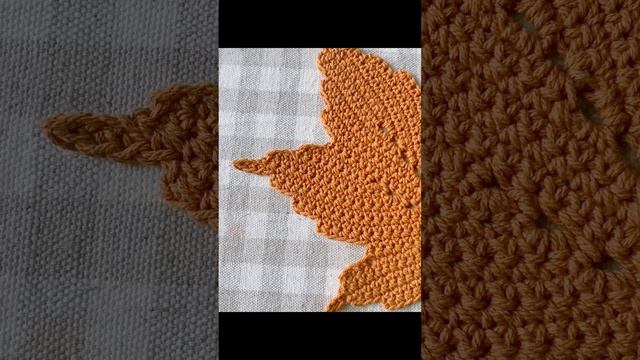 crochet Maple leaf pattern leaf coaster leaf decoration nature breath смотреть онлайн