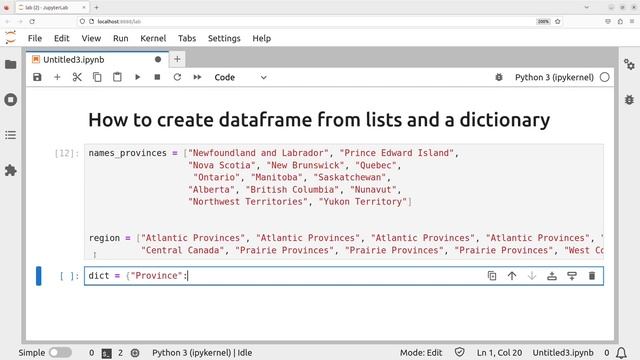 How To Create DataFrame From Lists And Dictionary | Pandas DataFrame | python | Lookup Table смотреть онлайн