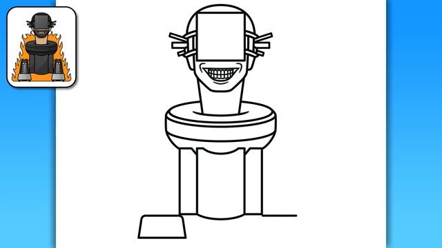 HOW TO DRAW FLAMETHROWER | Skibidi Toilet - Easy Step by Step Drawing смотреть онлайн