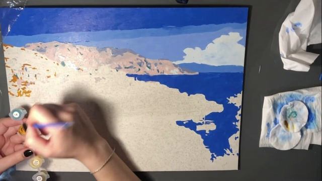 Картина по номерам полный процесс ? Весь процесс раскрашивания за 5 МИНУТ ? смотреть онлайн