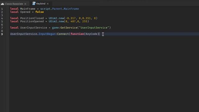 How to toggle a Roblox GUI with a keybind смотреть онлайн
